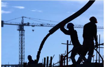 contractors at work on a building site