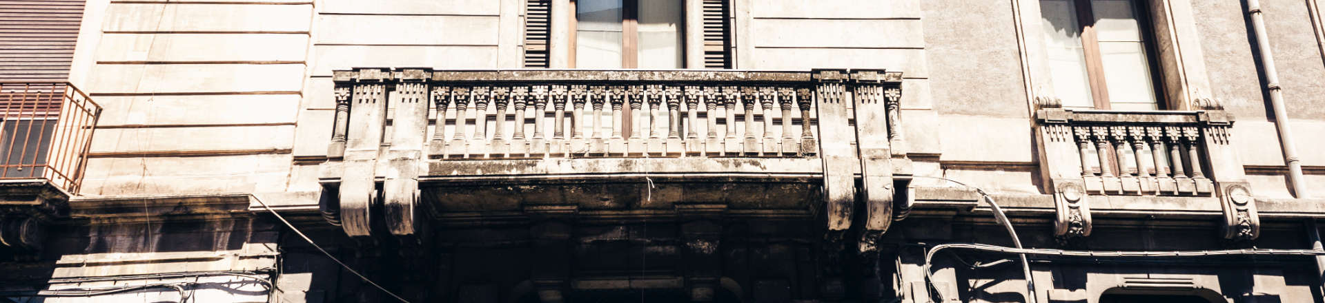 old building with balconies
