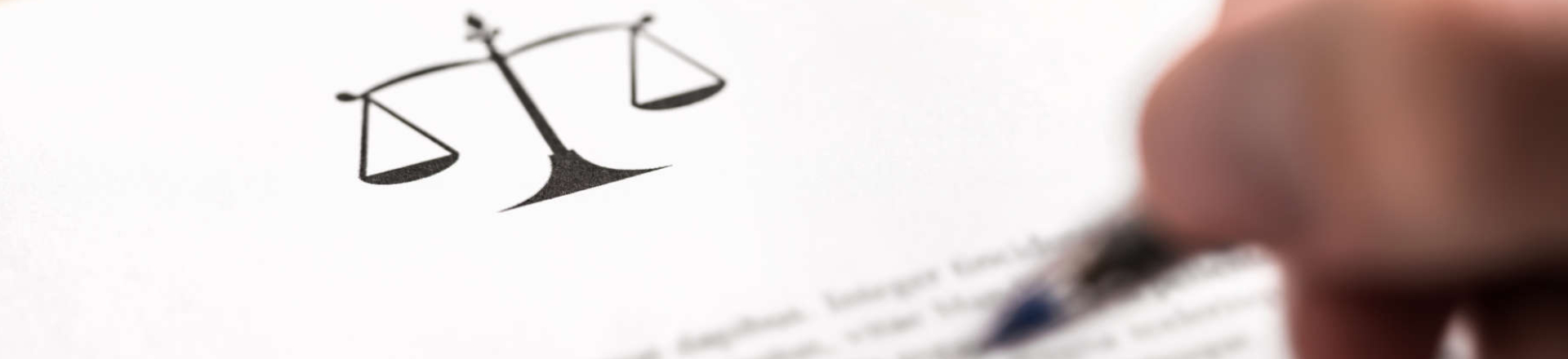 a sympol of scales printed on a document
