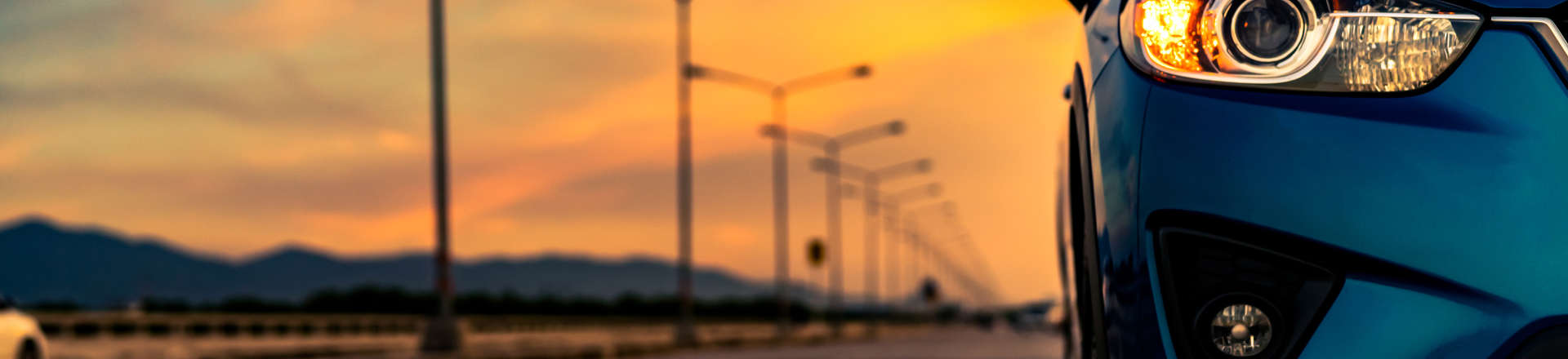 a car on a highway