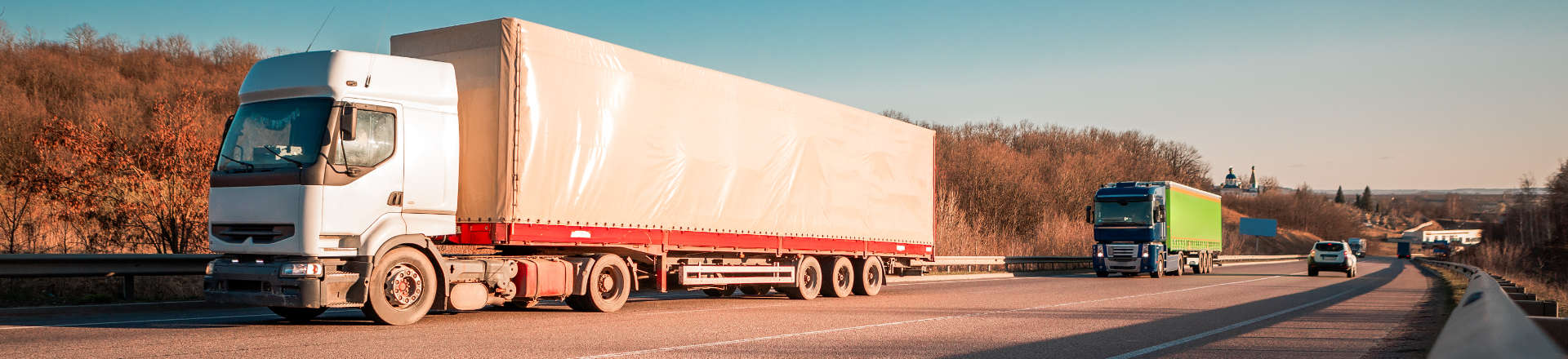 trucks carrying goods